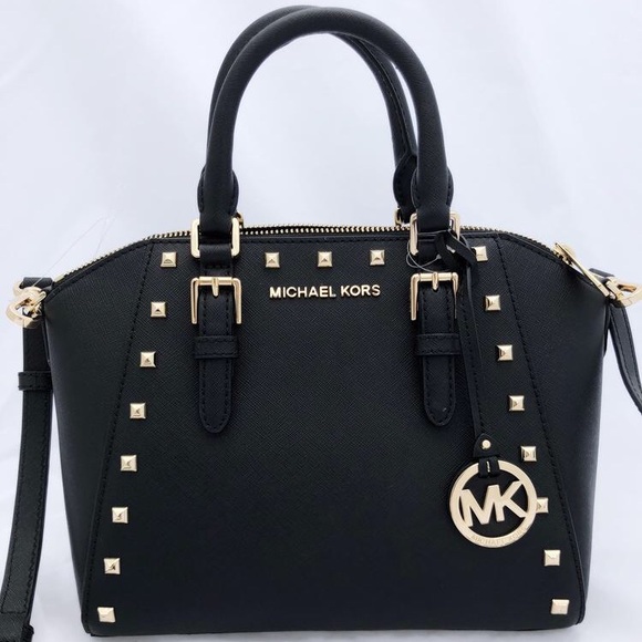 🆕NWT Michael Kors Studded Ciara Satchel - Picture 2 of 5